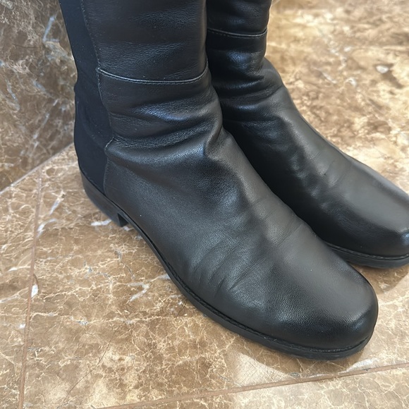 Stuart Weitzman Over-the-Knee 50/50 Boots Black Size 6 EUC - Picture 5 of 11